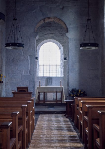 The interior looking east