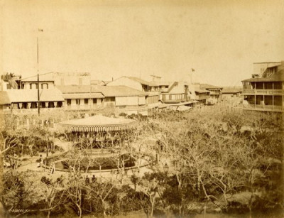 Pascal Sebah Album: Place de Lesseps, Port Said, 1800s