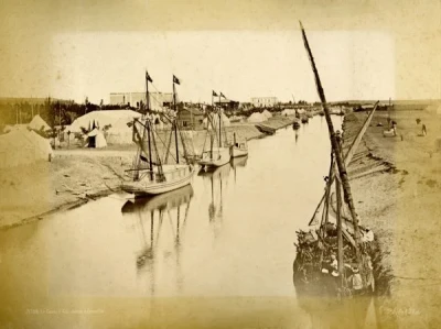 Pascal Sebah Album: Le Canal d'Eau-douce a Ismailia, 1800s