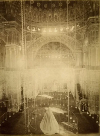 Pascal Sebah Album: Interior of Mosque of Mohamed-Ali, Cairo, 1800s