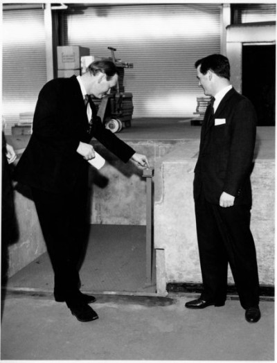 T Dan Smith Archive: T Dan Smith at Wiggins Teape Group Factory Opening, 1968