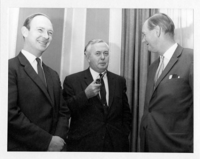 T Dan Smith Archive: T Dan Smith with Harold Wilson, November 1967