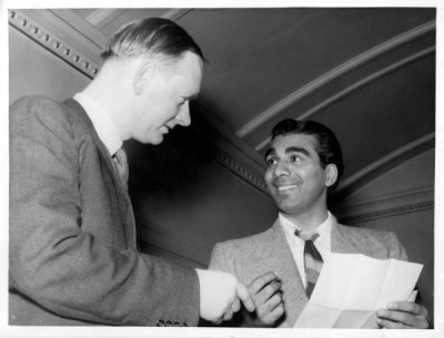 T Dan Smith Archive: T Dan Smith meeting Cheddi Jagan, deposed Prime Minister of British Guiana, c. 1960s