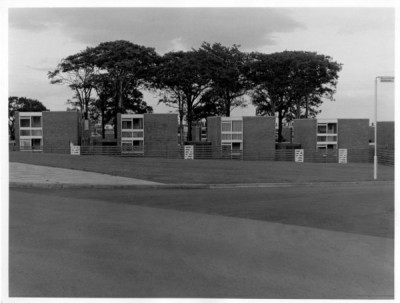 T Dan Smith Archive: Group of low level new houses, late 1960s