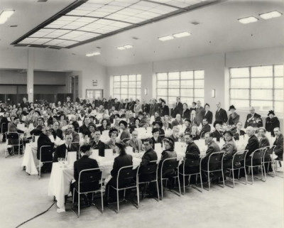 Wills' Factory: Newcastle Factory Opening - Luncheon in factory restaurant, 1954