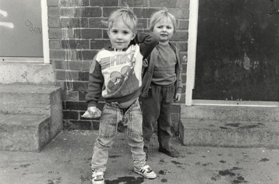 Meadow Well: Children Outside the Cedarwood Centre, 1988-1991