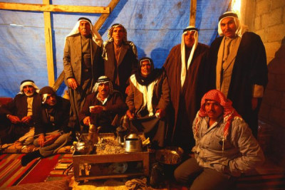 Gaza Strip: Old established landowning Palestinian family, 1987/1988