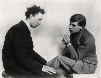 Painters Gottfried Brockmann and Willi Bonguard, 1924