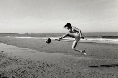 Writing in the Sand: Whitley Bay, June 1989