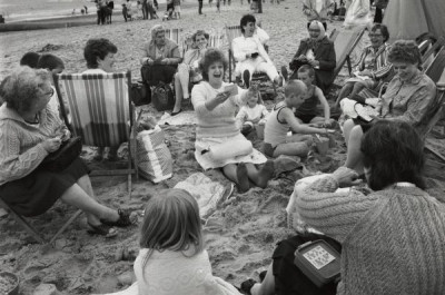 Writing in the Sand: Whitley Bay, 1986