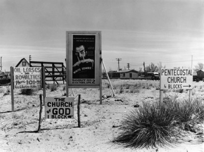 Russell Lee Collection: White Zombie Advertisement, Hobbs, New Mexico, 1940