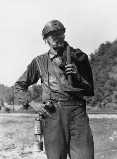 Russell Lee Collection: Coal miner, Mullens Smokeless Coal Company, Mullens Mine, Harmco, Wyoming County, West Virginia, 5th August 1946