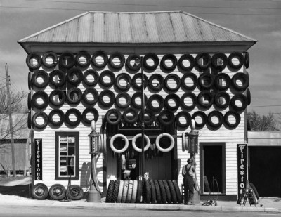 Russell Lee Collection: Second Hand Tires for Sale, c. 1939-1943