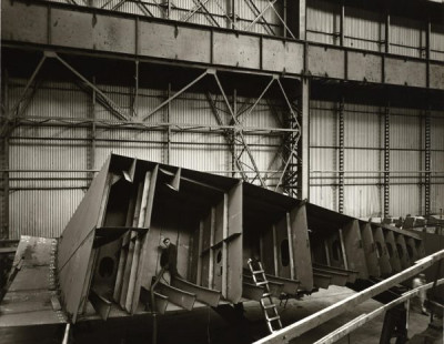 Shipbuilding on the Tyne: Section in 'Fab' Shed, 1983