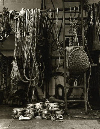 Shipbuilding on the Tyne: Fender and Ropes in Rigging Loft, 1983