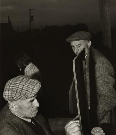 Quoits: Scoring during a Beckhole cup match at Goldsborough, 1979