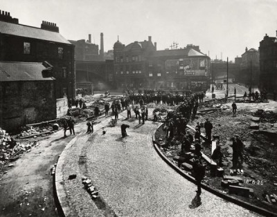 Building the Tyne Bridge: Preparing the Approaches on the Gateshead Side, 18th August 1926