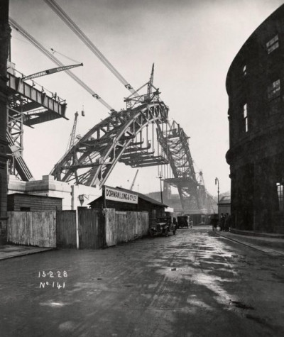 Building the Tyne Bridge: The Road Platform Reached Out Under the Arch, 13th February 1928