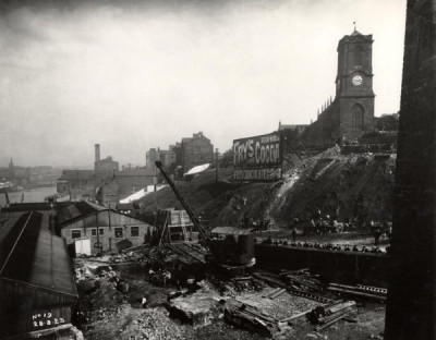 Building the Tyne Bridge: Preparing the Foundations on the Gateshead Side, 28th August 1925