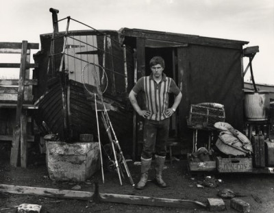 Greatham Creek: Young John Allison After a Fishing Trip Standing Beside Blackwell’s Houseboat, 1973