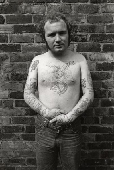 Byker: Fred in Raby Street Backlane, 1971