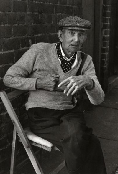 Byker: Pensioner, One of the Last People in His Street, 1970