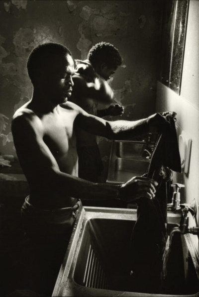Bitter Harvest: Workers Washing After the Day's Work, 1989