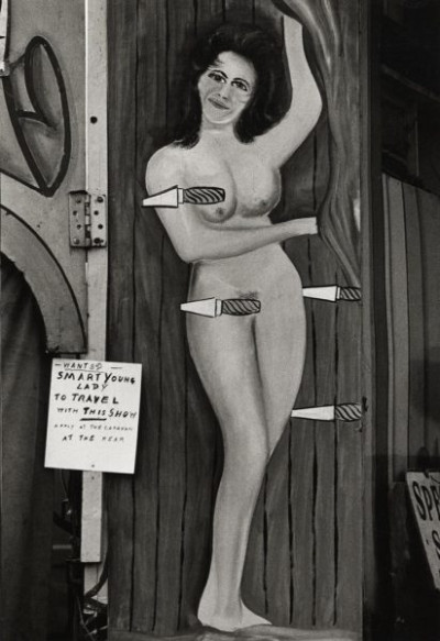 The Hoppings: Golden Garter, Knife throwing and striptease, 1972