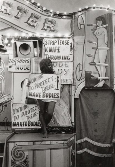 The Hoppings: Golden Garter, Knife throwing and striptease, 1971
