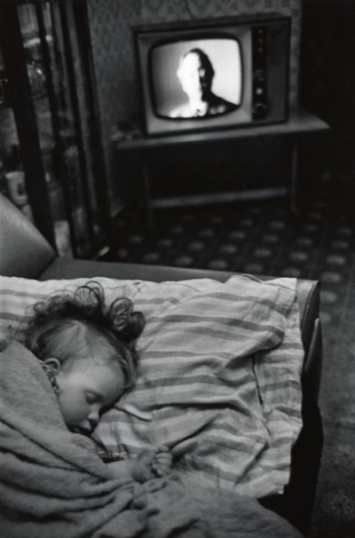 Survival Programmes: Sick child, council flat, Everton, Liverpool, 1975