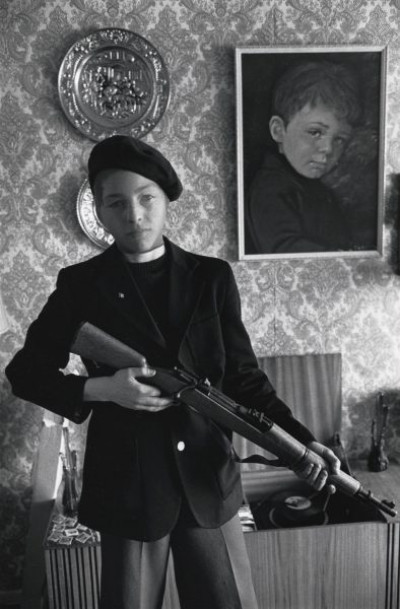 Survival Programmes: Youth with Toy Gun, Divis Flats, Belfast, Northern Ireland, 1978