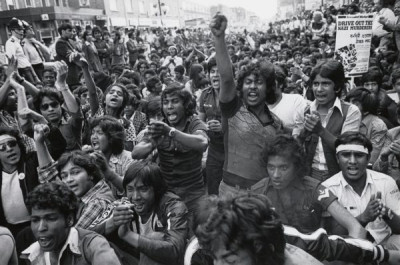 Survival Programmes: Anti-racism sit-down protest, Bethnal Green, London, 1978